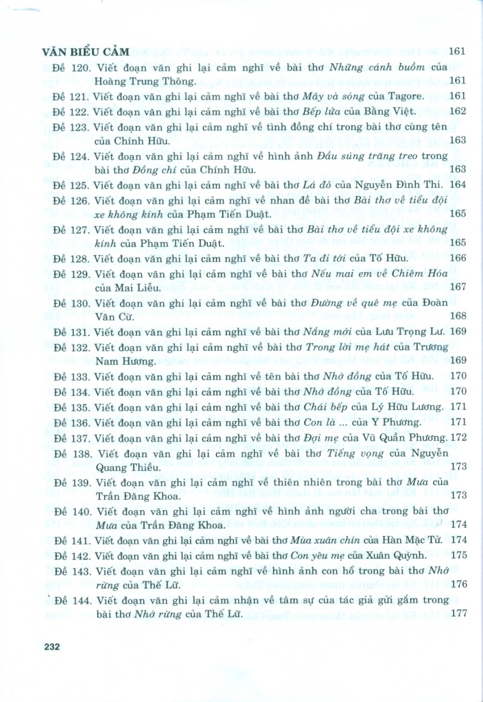 199 BÀI VÀ ĐOẠN VĂN HAY LỚP 8 (Theo chương trình GDPT mới)